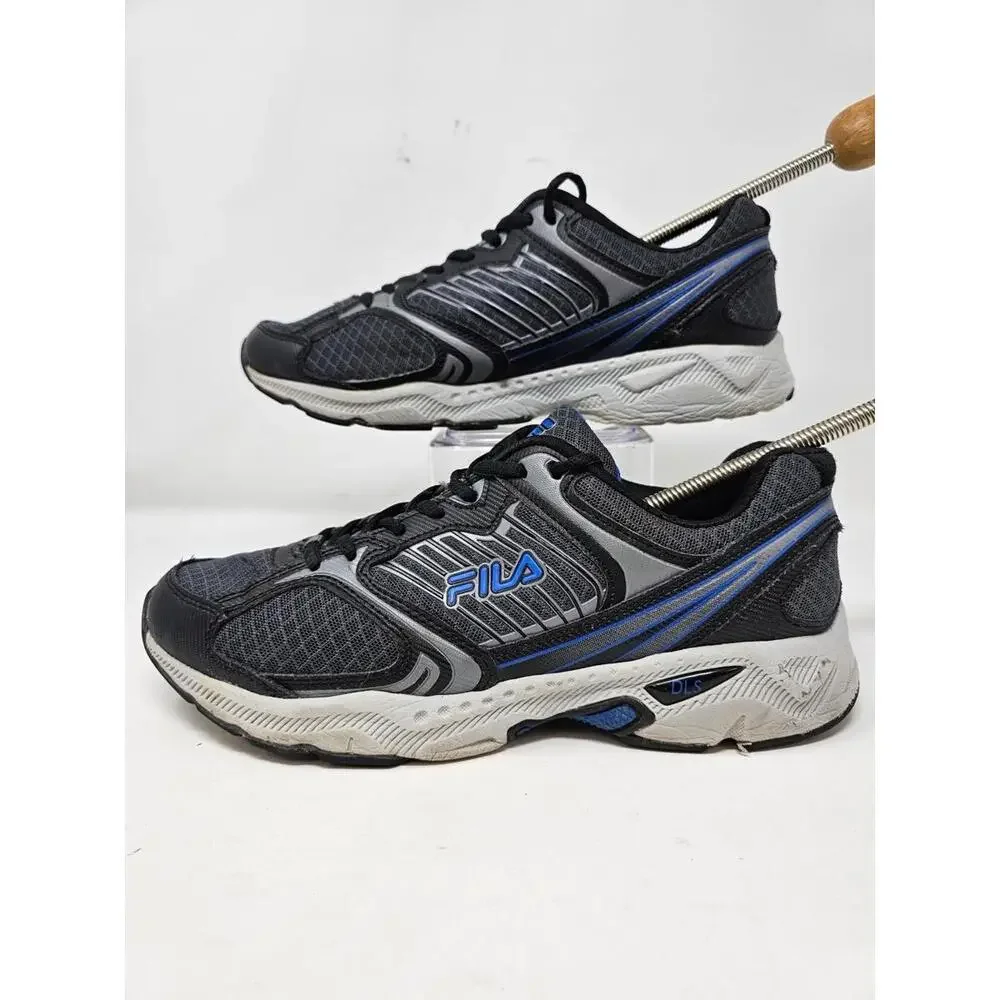 Retro Fila Interstellar 2 Men's Performance Running Shoes‎ Grey Black Blue Sz 10